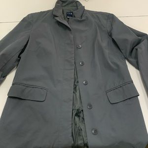 GAP, Lady’s Small, Grey Trench Coat, 2 front pockets, 2 back pockets
